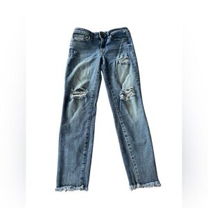 William Rast Perfect Ankle Skinny Denim Jeans Womens Size 28 Blue Stretch